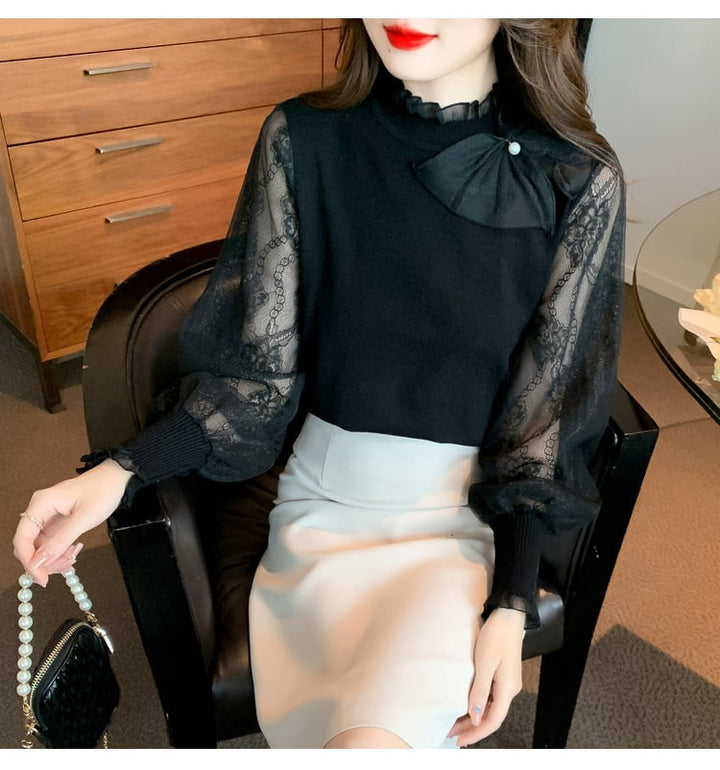 【tops】ドッキングブラウス　M29368