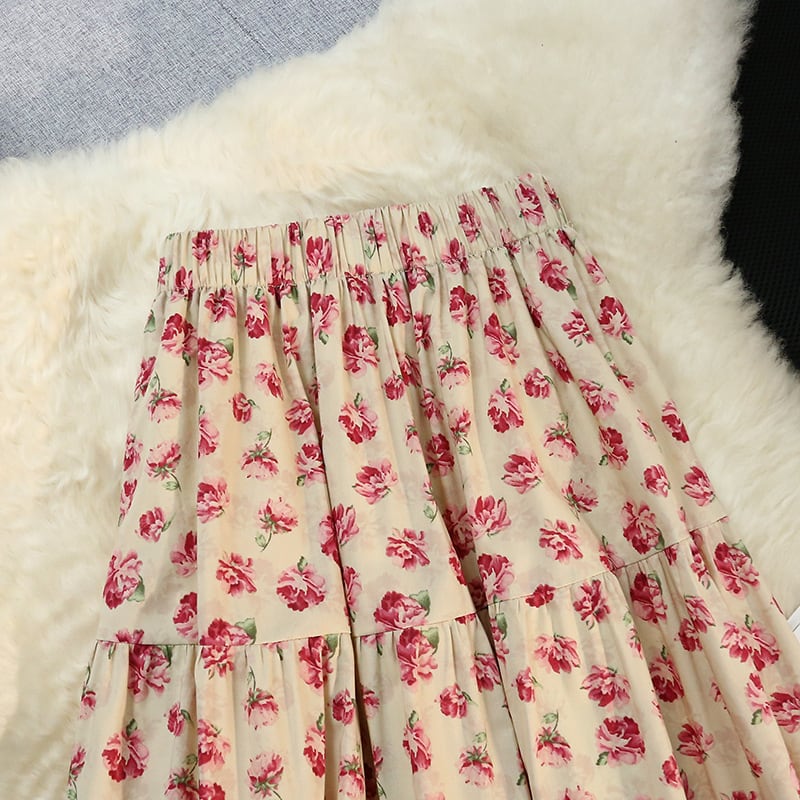 【bottoms】プリントスカート　M23939