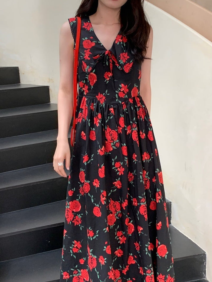 【dress】花柄ワンピース　M24869