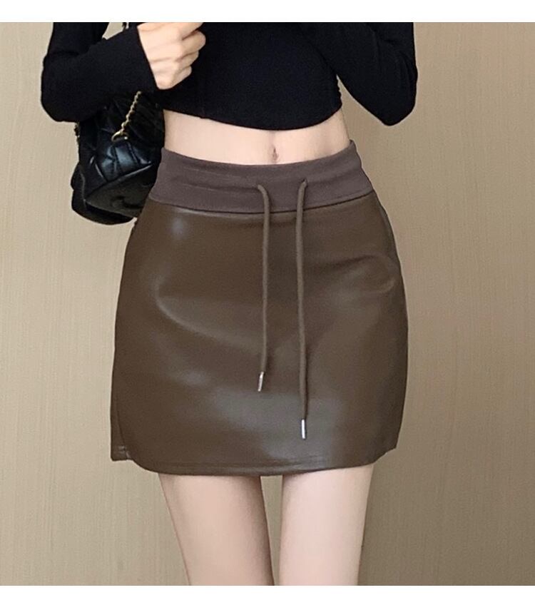 【bottoms】レザースカート　M18087