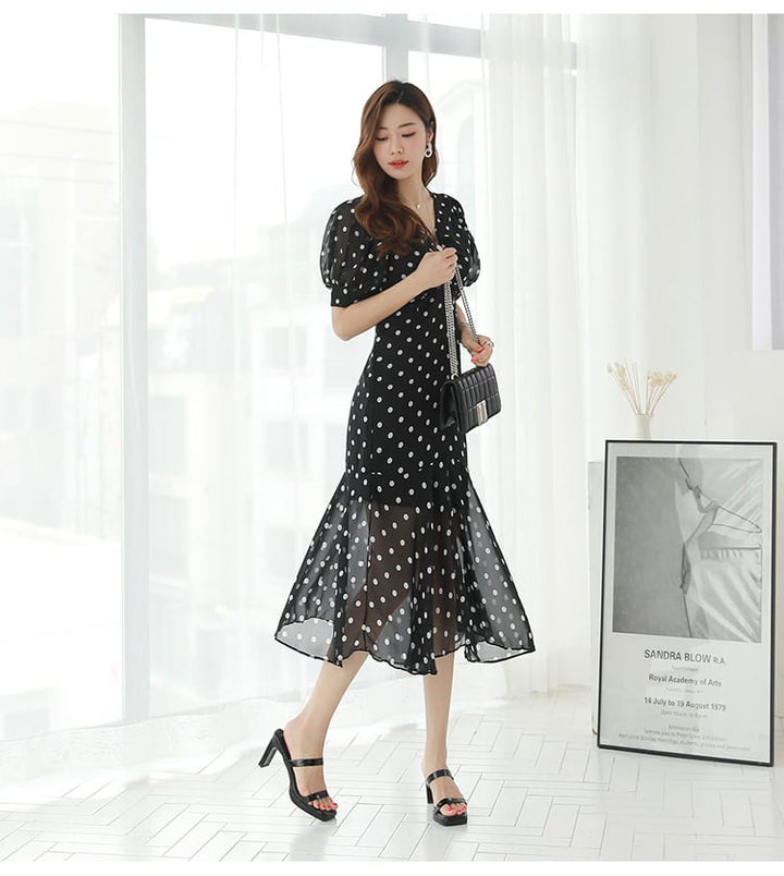 【dress】マーメイドワンピース　M25228