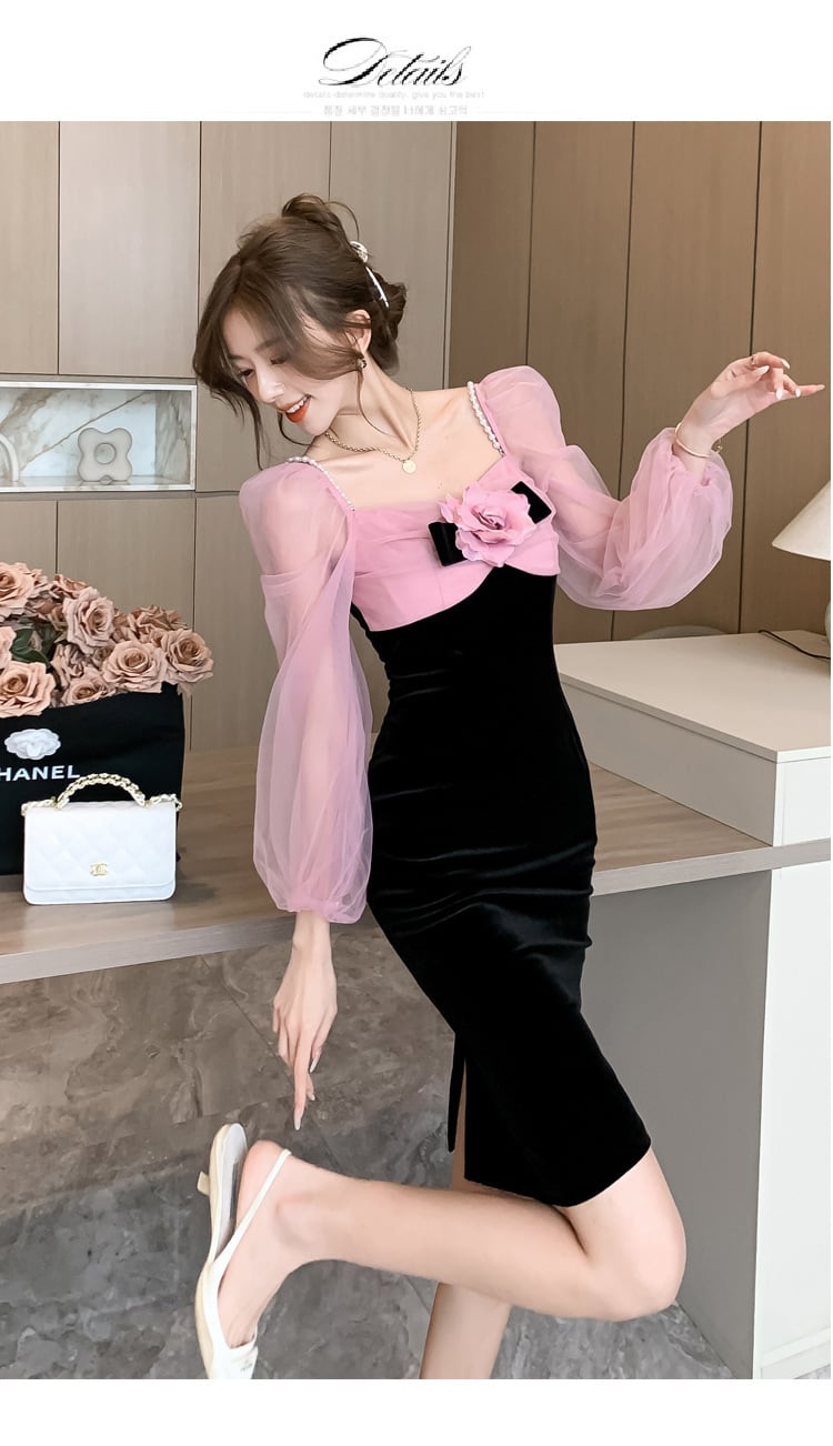 【dress】ドッキングデートワンピース　M18365