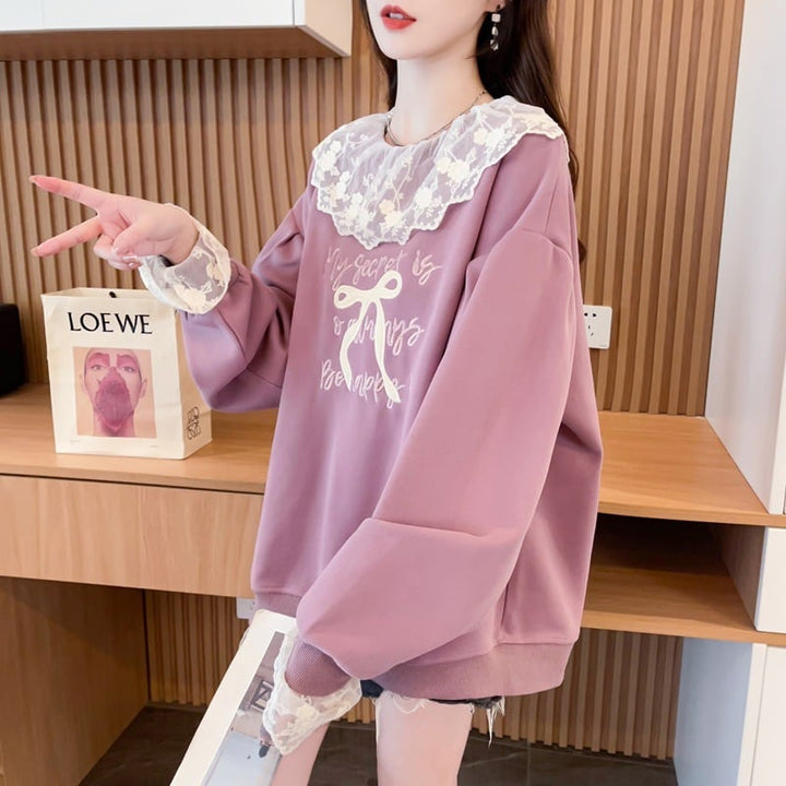 【tops】レース切り替えプルオーバー　M26569