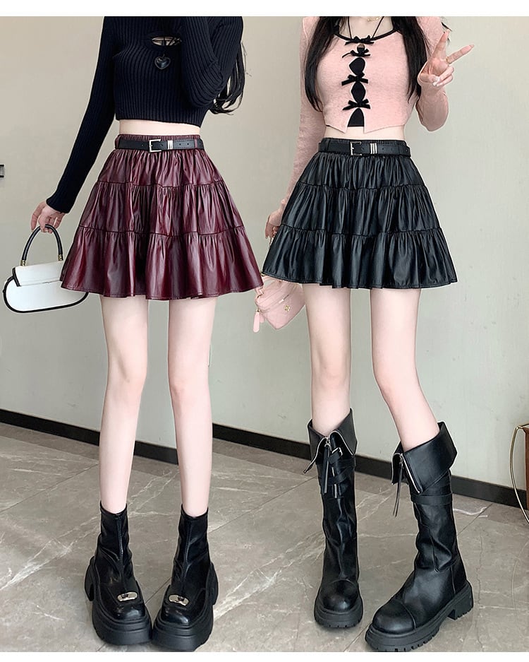 【bottoms】PUスカート　M25628