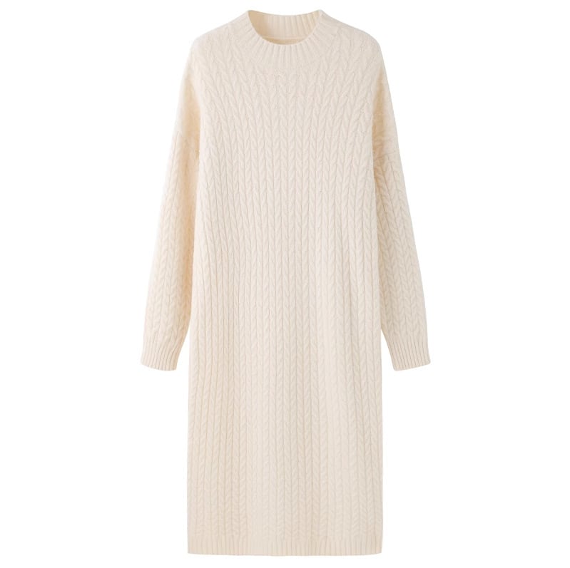 【dress】無地ニットワンピース　M17968