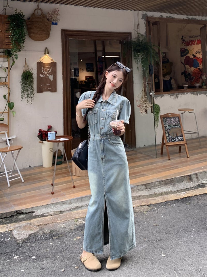 【dress】デニムワンピース　M24038