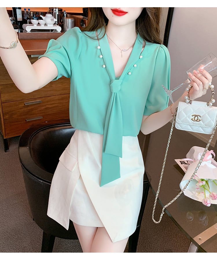 【tops】人気アイテム ! エレガントシャツトップス着心地良い　M16758