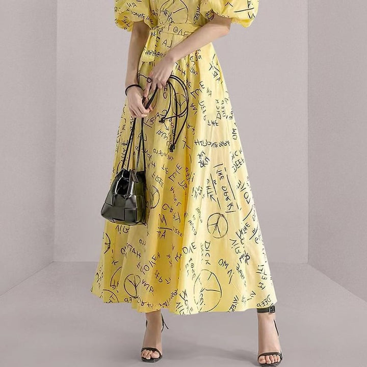 【dress】高級感 エレガントオシャレVネックデートワンピース　M17132