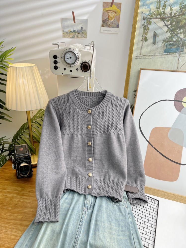 【outer】ニットカーデ　M25474