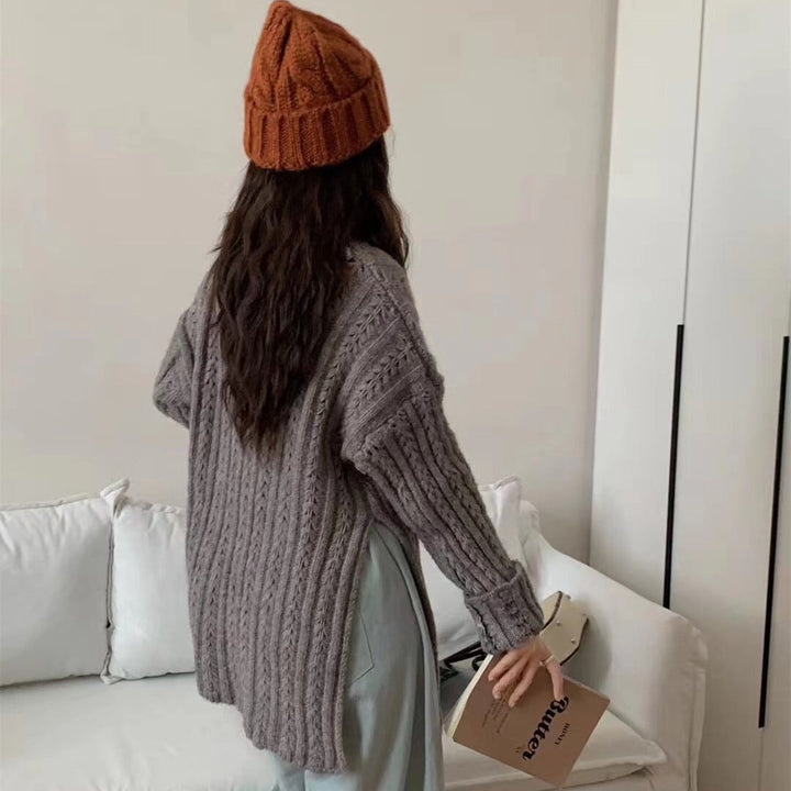 【tops】カットワークニットセーター　M26279