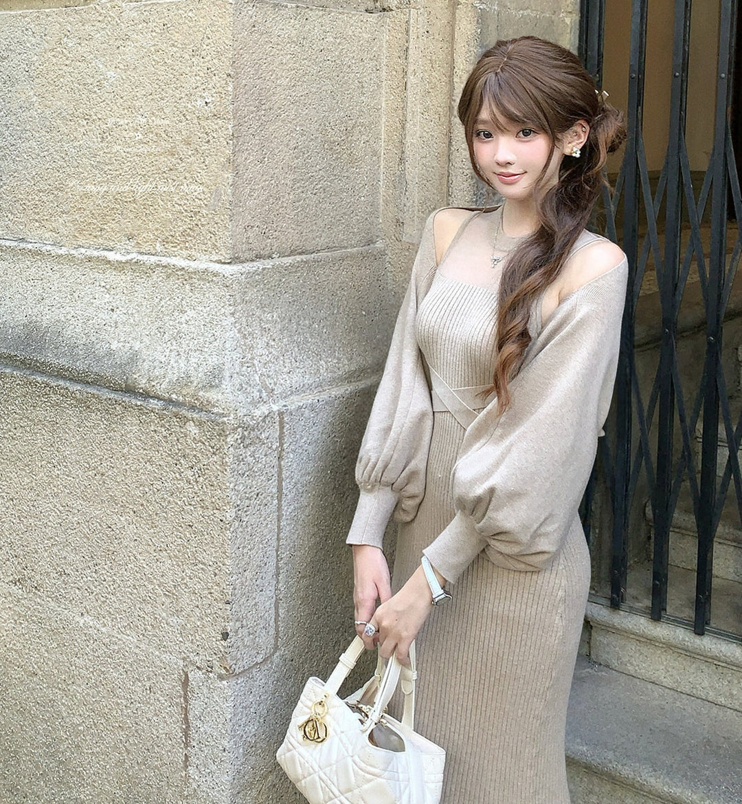 【set】4WAYシアードッキングワンピースセット　N3462