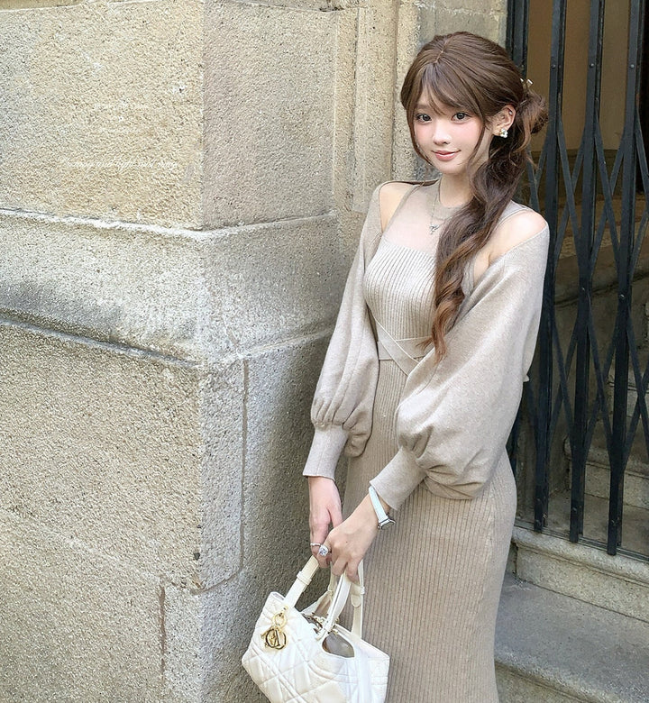 【set】4WAYシアードッキングワンピースセット　N3462