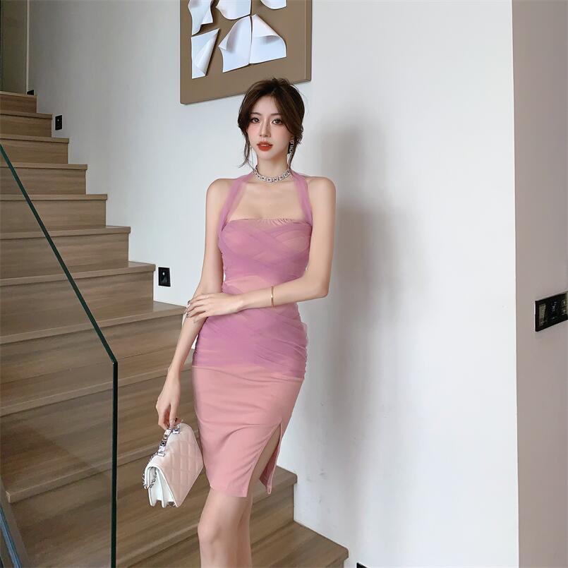 【dress】細身効果抜群♪エレガントデートワンピース　M17350