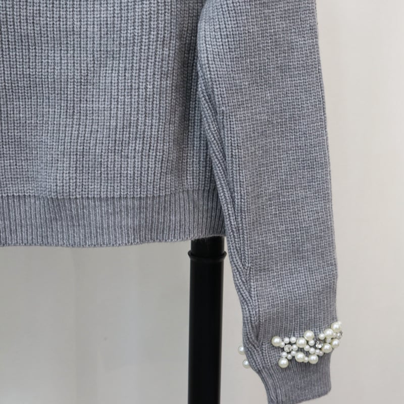 【outer】パールニットカーデ　M27592