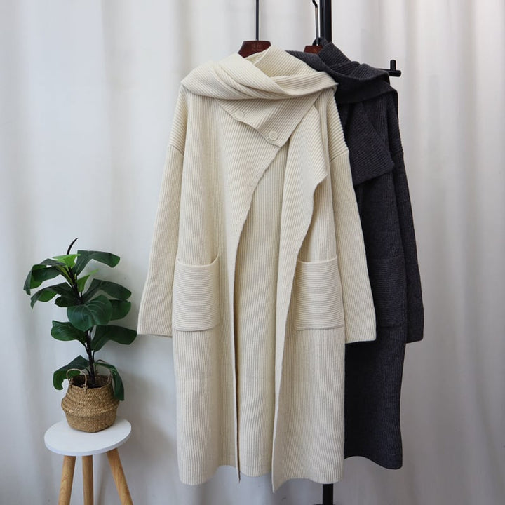 【outer】ロング丈ニットカーデ　M26619