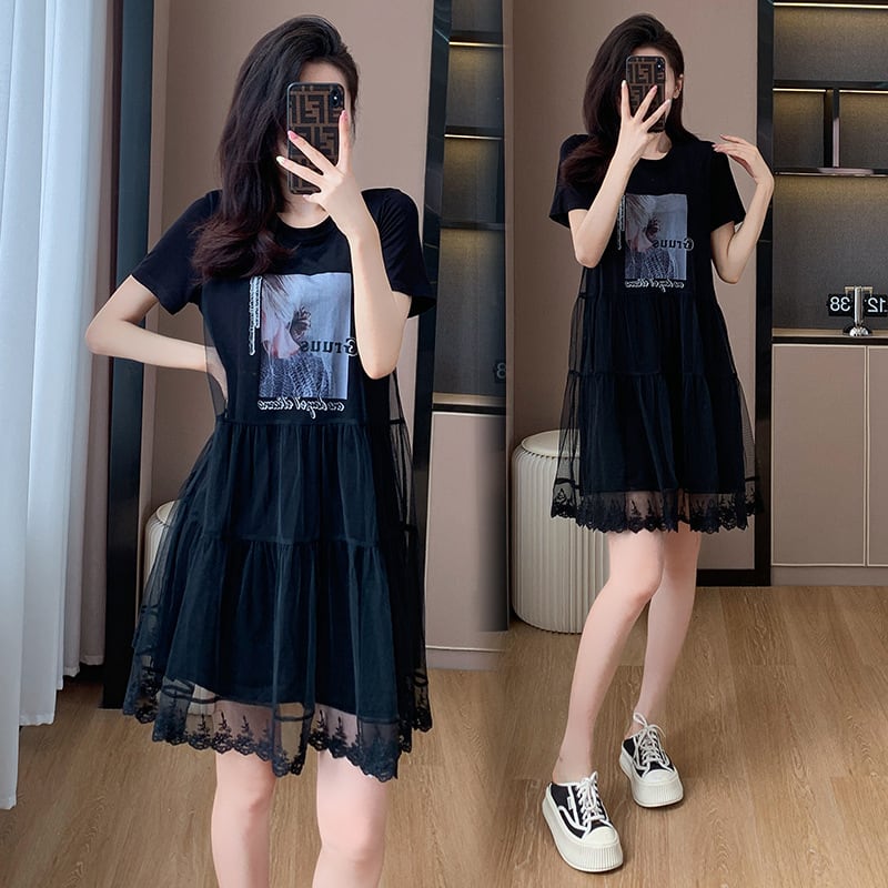 【dress】人気を独占中 切り替えカジュアルワンピース　M16957