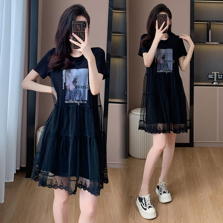 【dress】人気を独占中 切り替えカジュアルワンピース　M16957