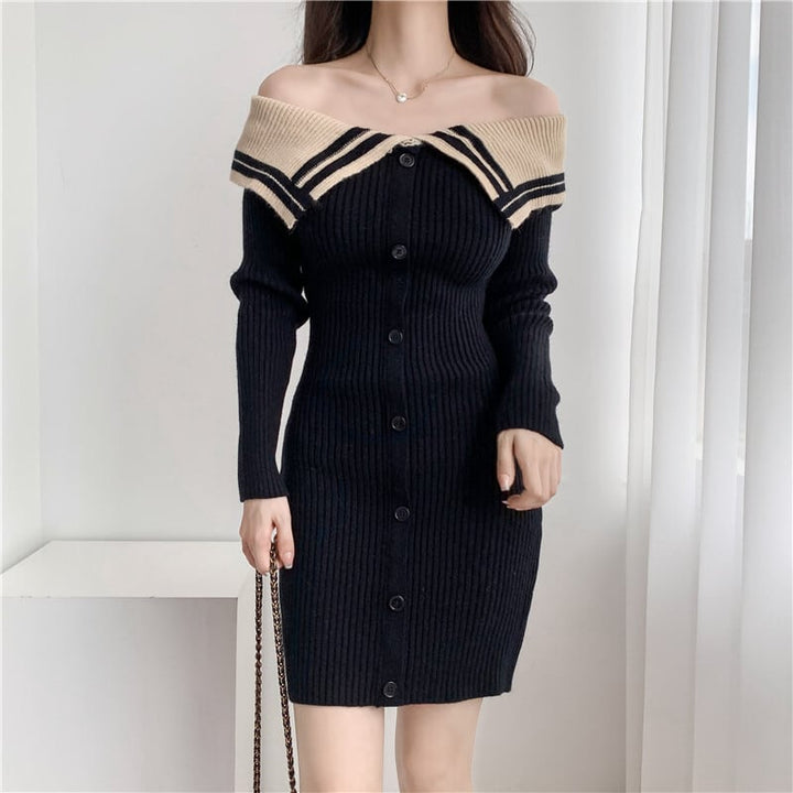 【dress】ニットワンピース　M25516