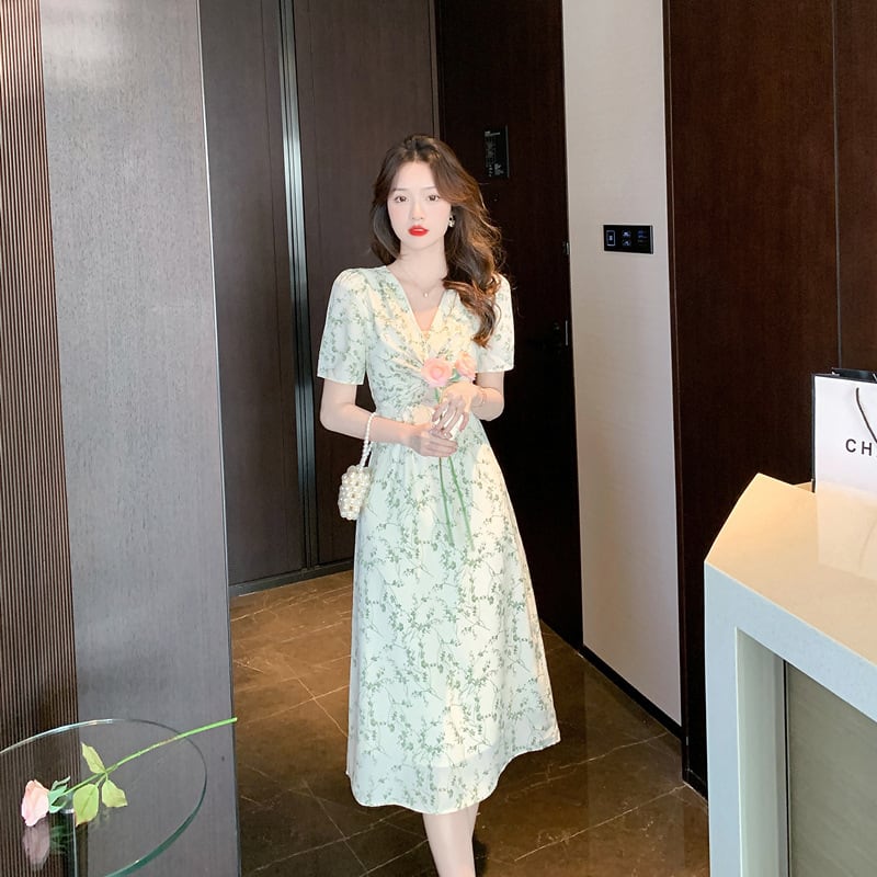 【dress】花柄ワンピース　M22275