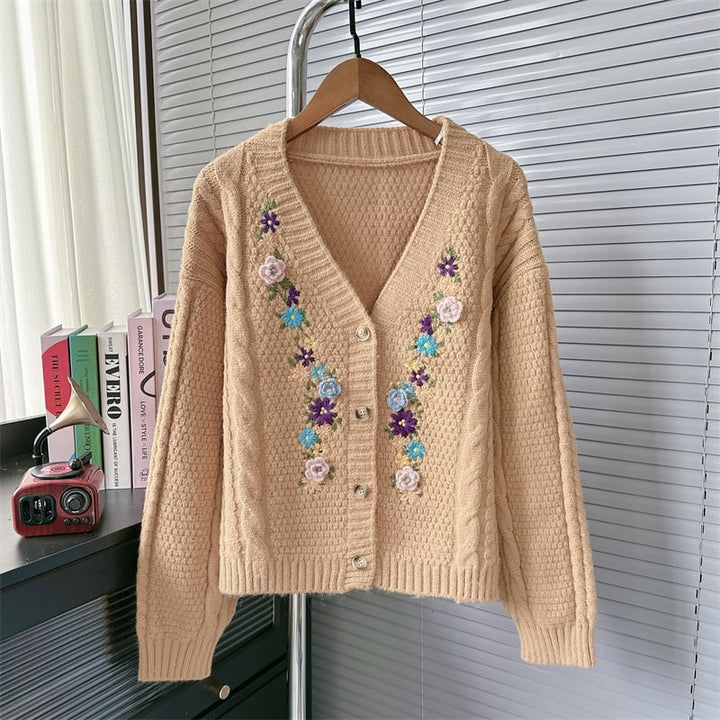 【outer】Vネックニットカーデ　M26632