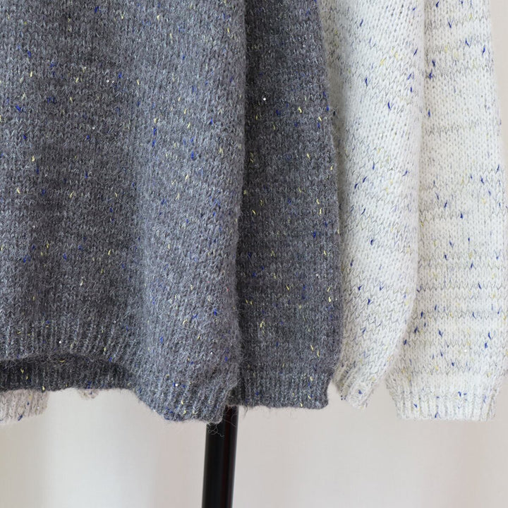 【tops】クルーネックニットセーター　M18874