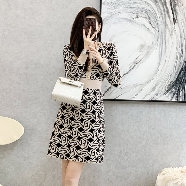 【dress】ニットワンピース　M25508