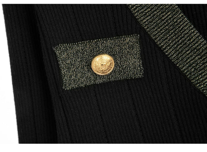 【set】ニットカーデ×スカートセット　M25455