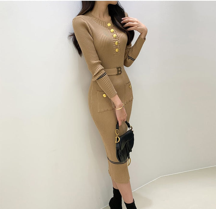 【dress】ニットワンピース　M19324