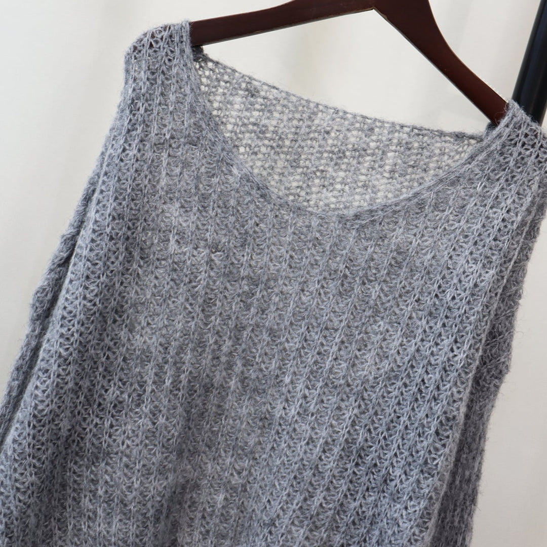 【tops】クルーネックニットセーター　M18195