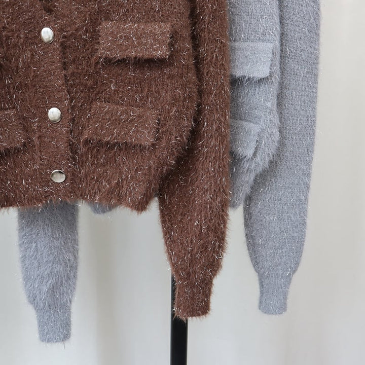 【outer】Vネックニットカーデ　M26566