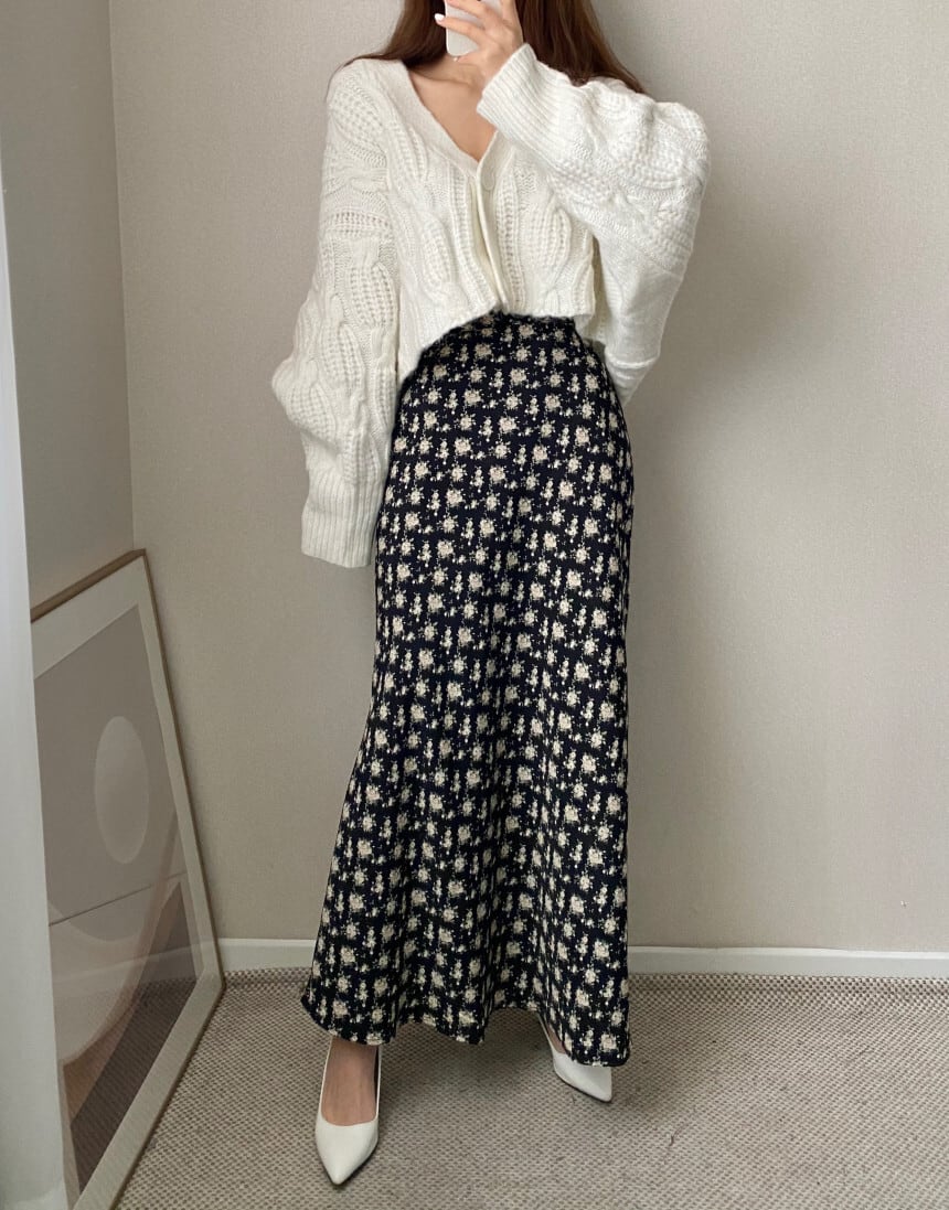 【outer】Vネックニットカーデ　M26658
