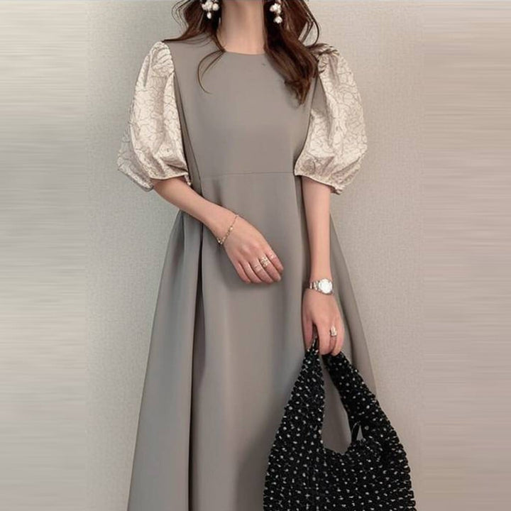【dress】パフスリーブワンピース　M24500
