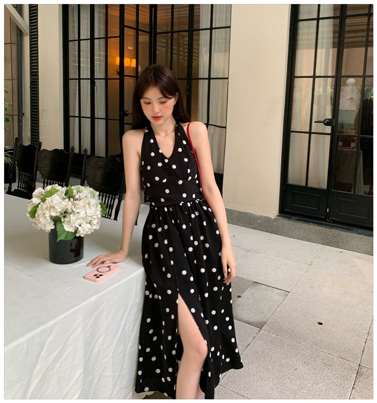 【dress】ドット柄ワンピース　M23911