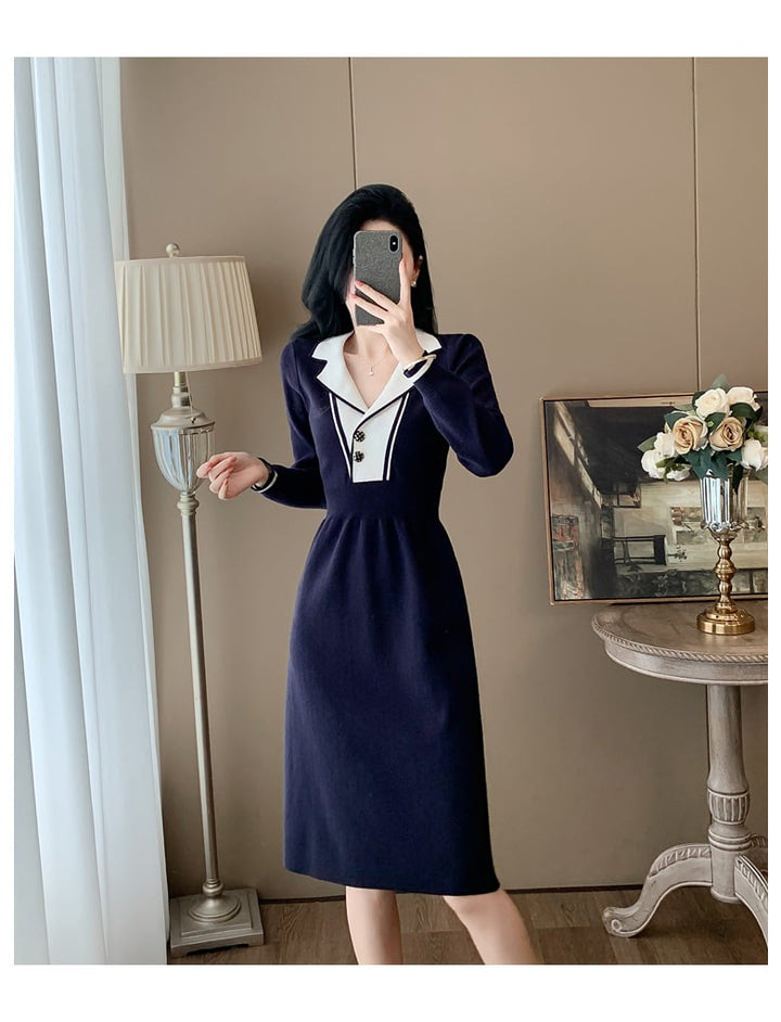 【dress】ニットワンピース　M25350
