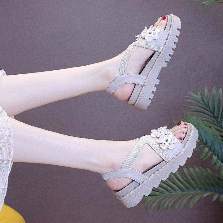 【shoes】立体フラワーサンダル　M24651