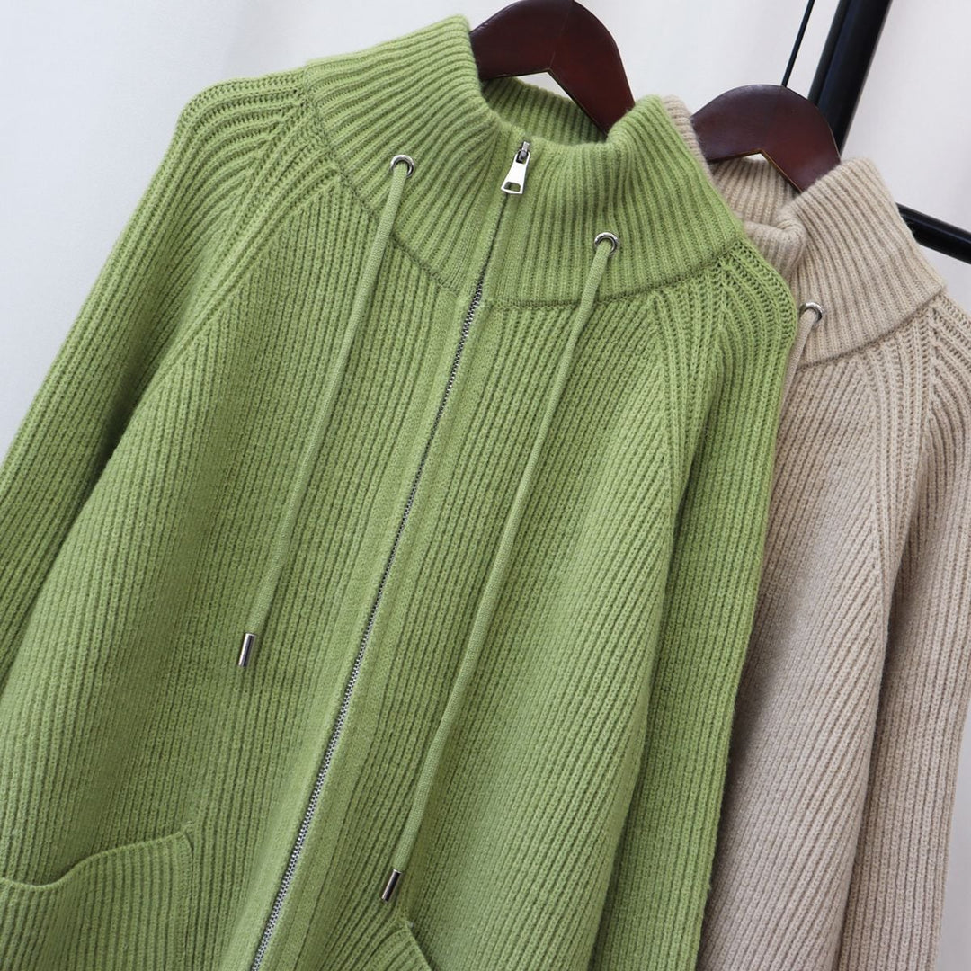 【outer】ロング丈ニットカーデ　M18347