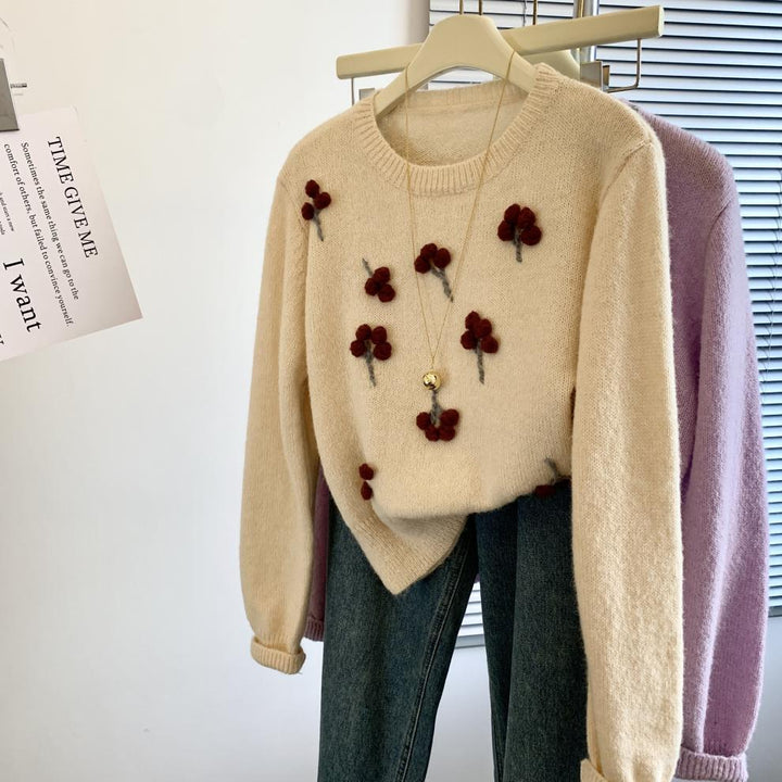 【tops】クルーネックニットセーター　M29253