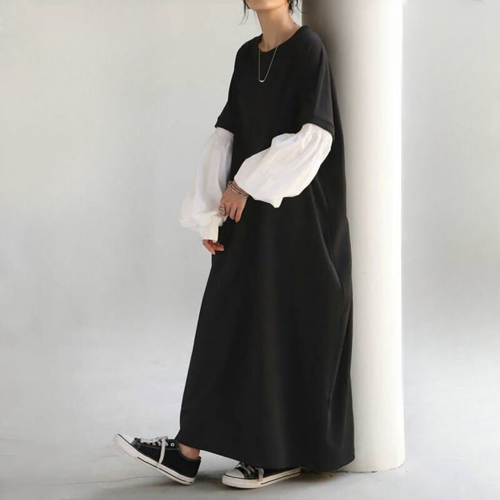 【dress】切り替えカジュアルワンピース　M29602