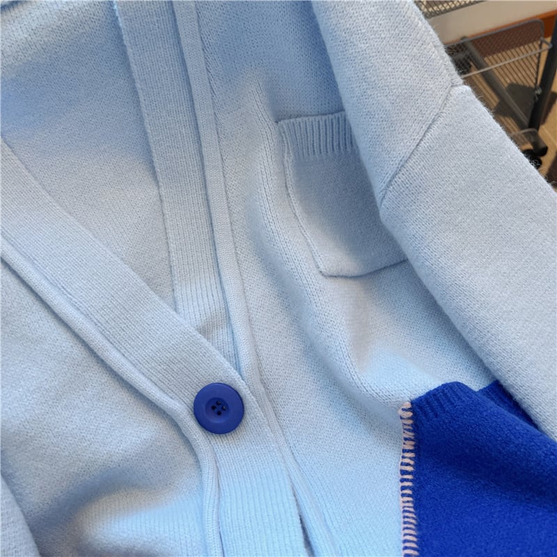 【outer】Vネックニットカーデ　M18388