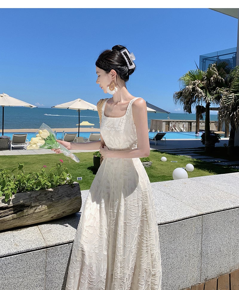 【dress】美人度アップエレガントキャミワンピース着瘦せ　M17458