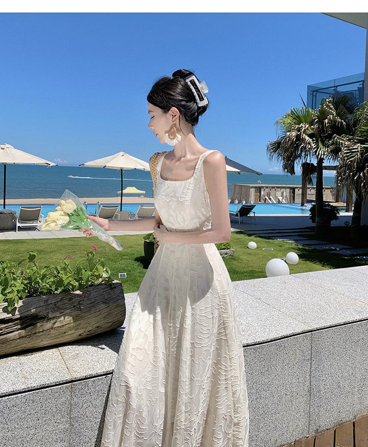 【dress】美人度アップエレガントキャミワンピース着瘦せ　M17458