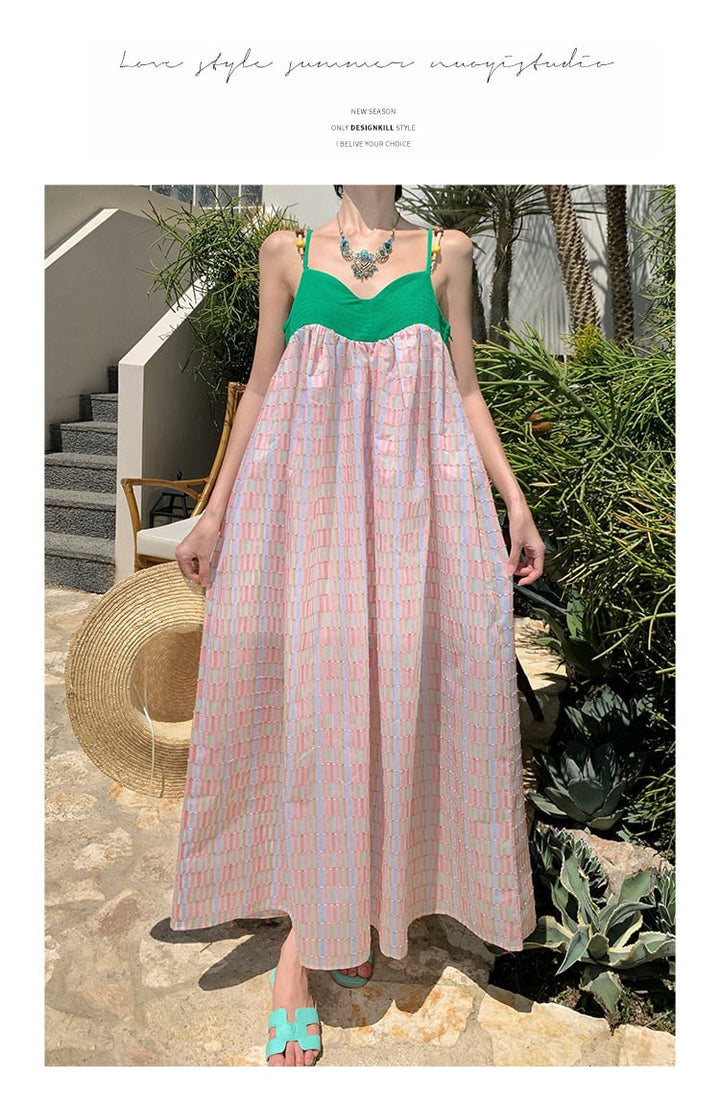 【dress】配色キャミワンピース　M21594