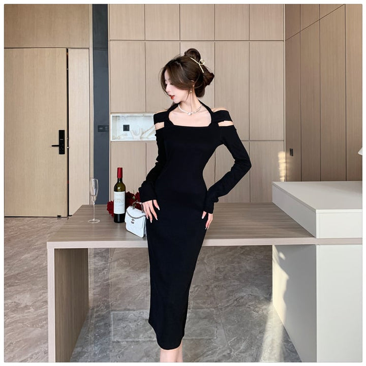 【dress】好感度UPファッションデートワンピース着瘦せ　M17026