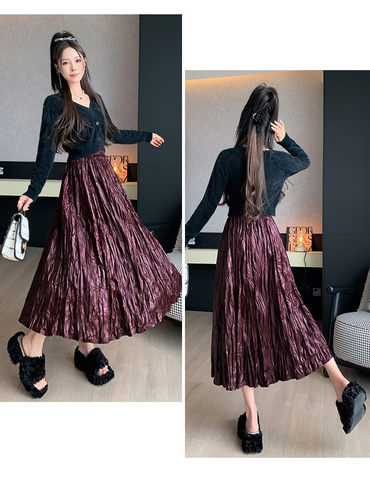 【bottoms】ロング丈スカート　M25630