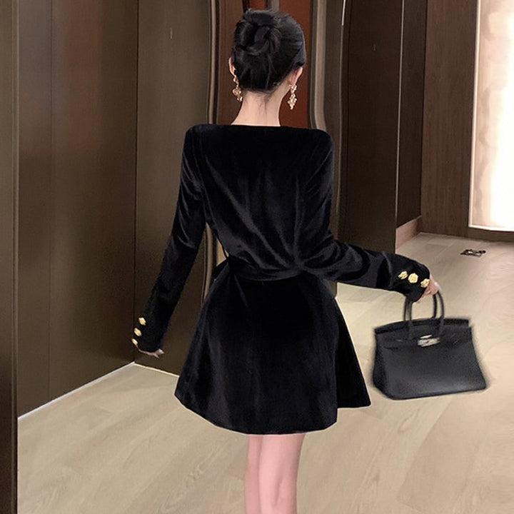 【dress】ベルベットワンピース　M26601