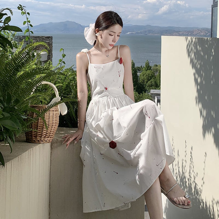 【dress】高級感 エレガントオシャレキャミワンピース　M17303