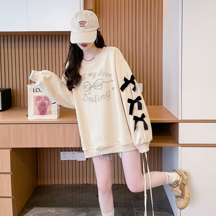 【tops】リボン付きプルオーバー　M26564