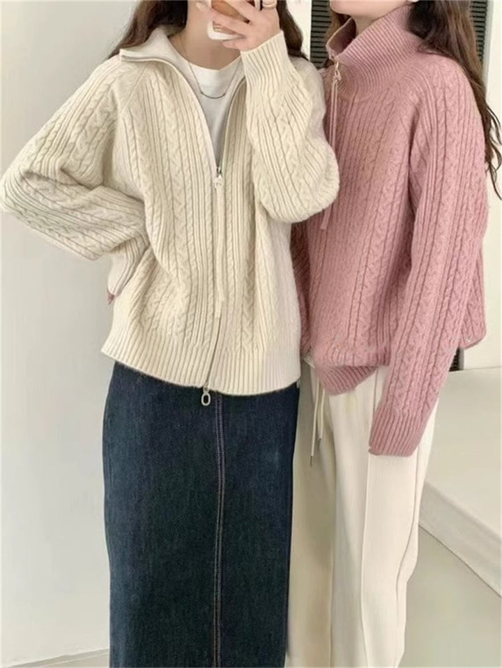 【outer】Wジップニットカーデ　M25981
