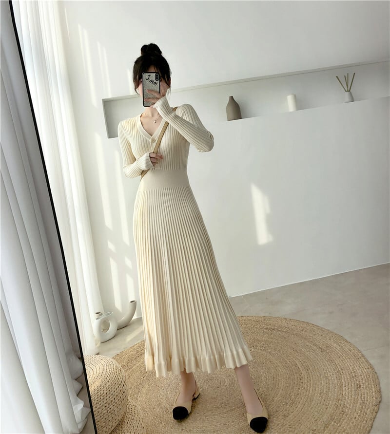【dress】ニットワンピース　M25489