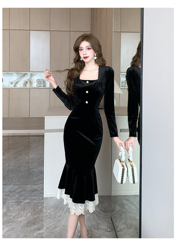 【dress】マーメイドワンピース　M18538
